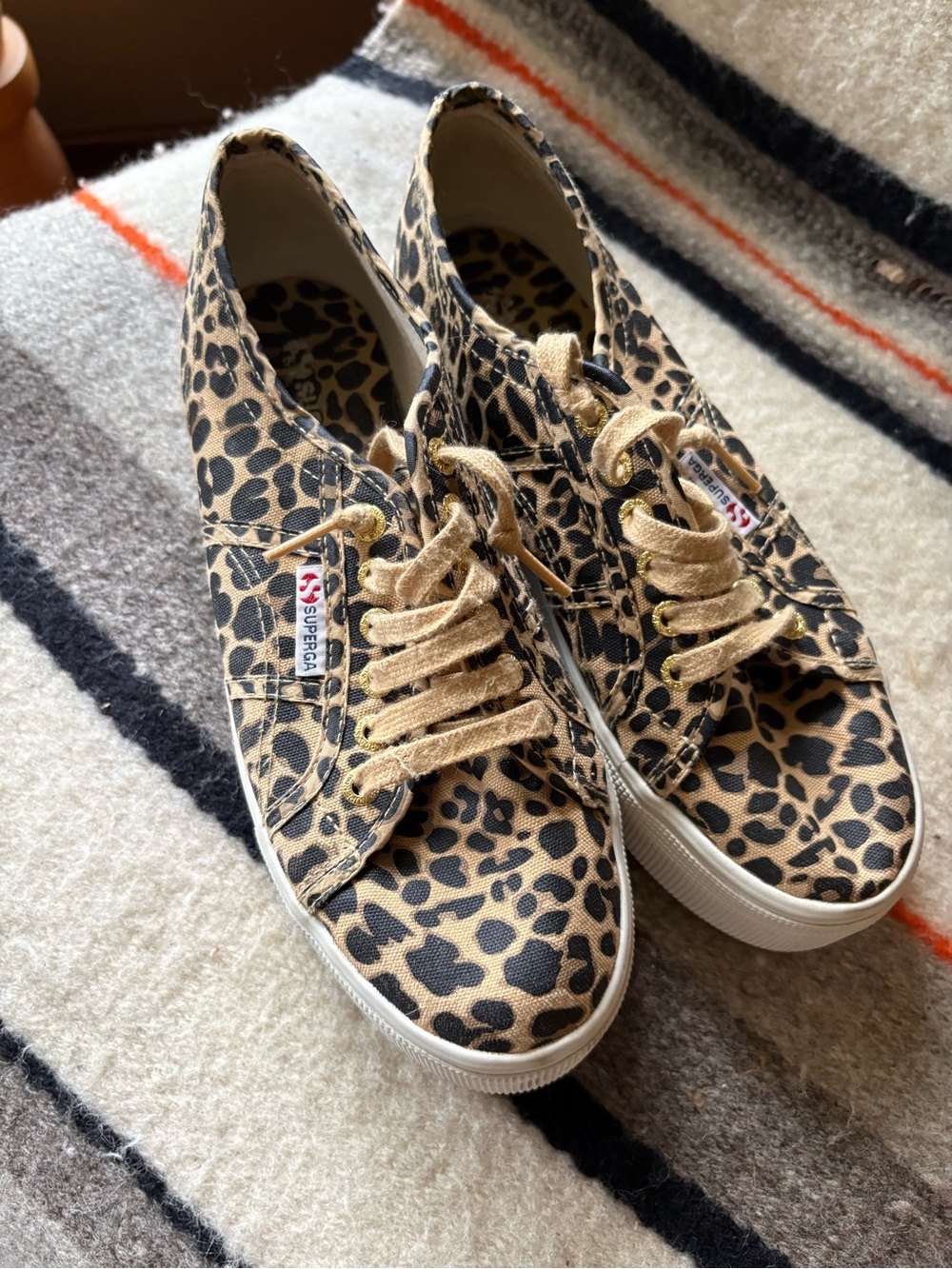 Superga Platform Leopard Print Sneaker 39.5
